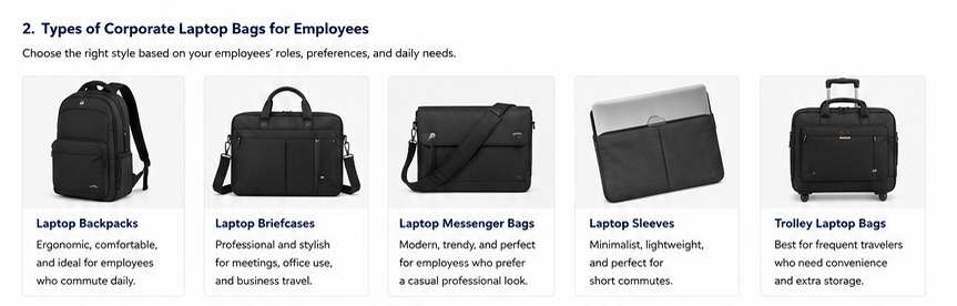 Executive leather laptop bag for corporate professionals. Premium office laptop bag for executives. Luxury corporate laptop bag for employee gifting