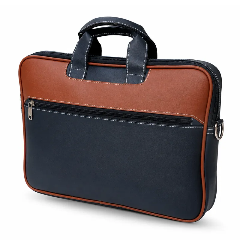 Customized laptop bags with company logo for employee welcome kits in Nashik.
